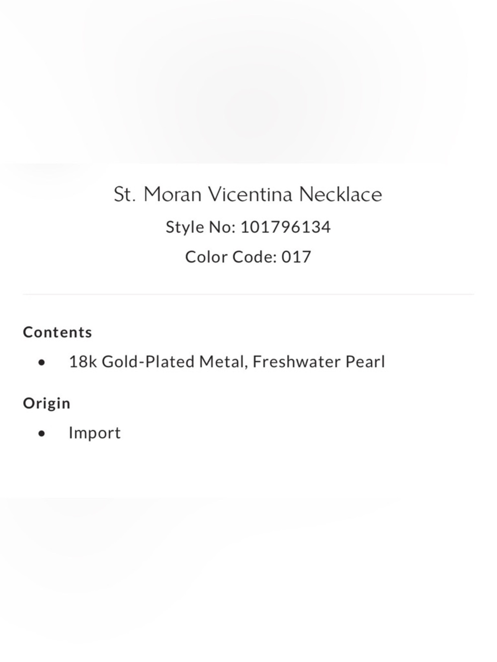 Free People New St. Moran Vicentina Necklace Freshwater Pearls 18K Gold- Plated - Picture 7 of 8